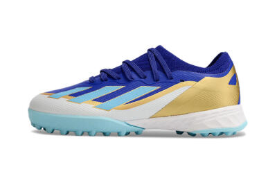 Adidas X Speedportal.1 TF Artificial Turf Soccer Shoes - Blue/Gold/White