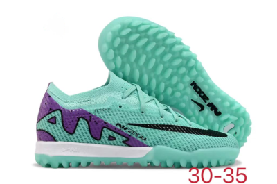 Nike Air Zoom Mercurial Vapor 15 Elite TF Artificial Turf Soccer Shoes - Jade/Purple/Black