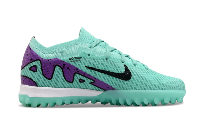 Nike Air Zoom Mercurial Vapor 15 Elite TF Artificial Turf Soccer Shoes - Jade/Purple/Black