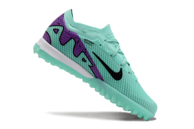 Nike Air Zoom Mercurial Vapor 15 Elite TF Artificial Turf Soccer Shoes - Jade/Purple/Black