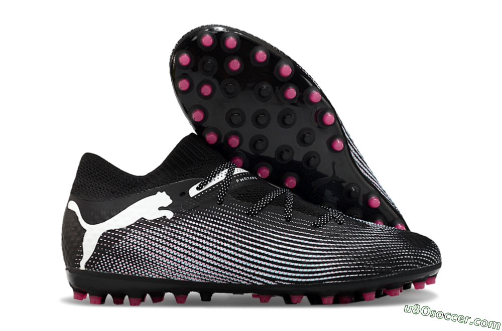 Puma Future Ultimate MG Multi Ground Soccer Cleats - Black/White/Pink 1
