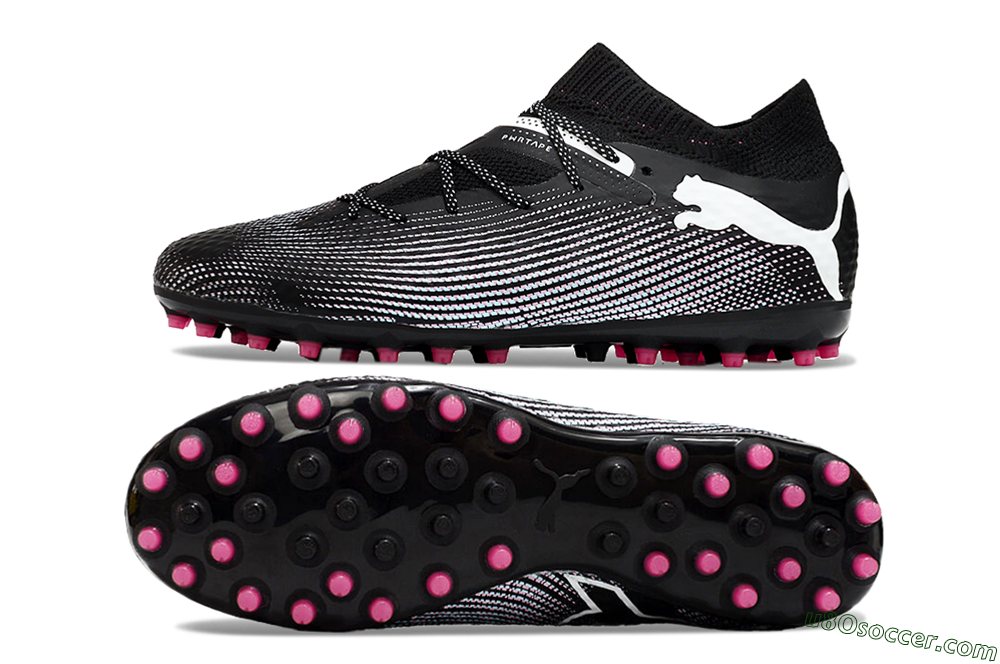 Puma Future Ultimate MG Multi Ground Soccer Cleats - Black/White/Pink 0