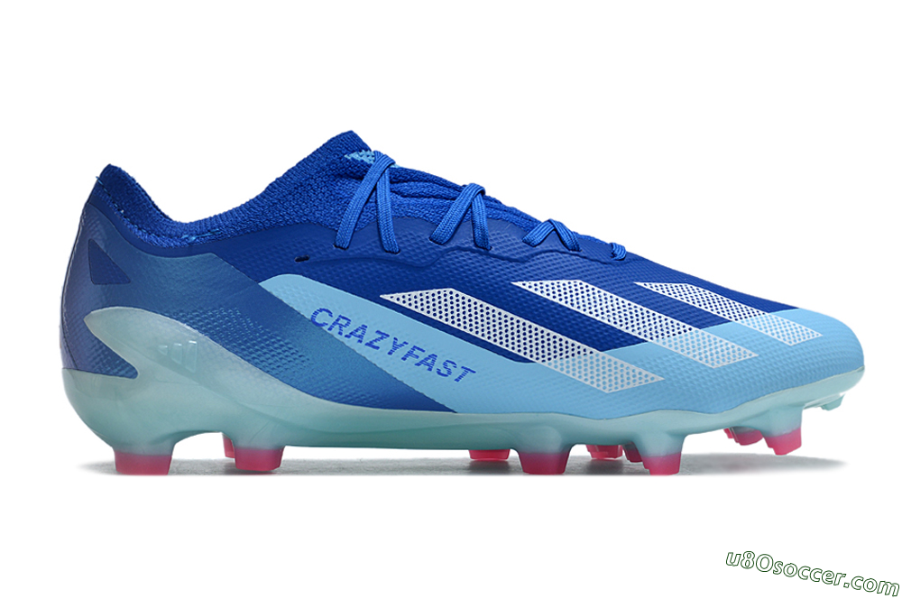 Adidas X Speedportal.1 FG Firm Ground Soccer Cleats - Blue/White/Pink 6