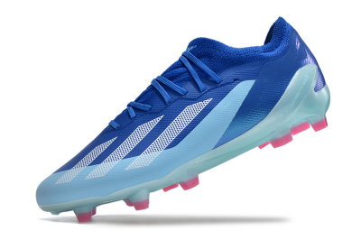 Adidas X Speedportal.1 FG Firm Ground Soccer Cleats - Blue/White/Pink