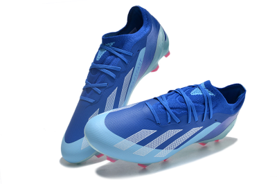 Adidas X Speedportal.1 FG Firm Ground Soccer Cleats - Blue/White/Pink