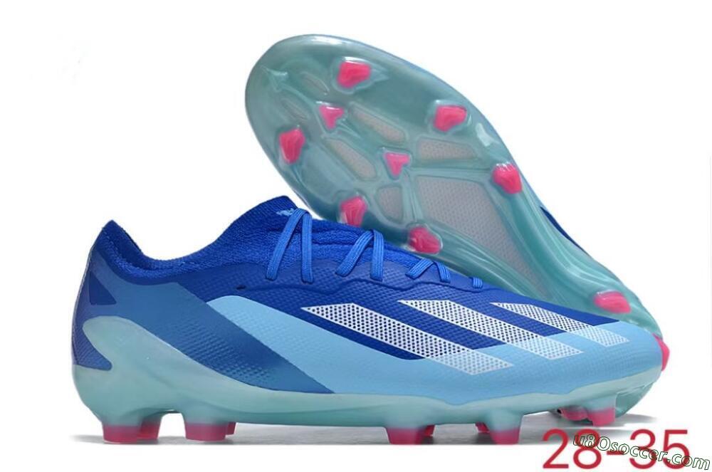Adidas X Speedportal.1 FG Firm Ground Soccer Cleats - Blue/White/Pink 1