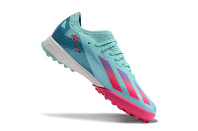 Adidas X Speedportal.1 TF Artificial Turf Soccer Shoes - Jade/Pink/Purple