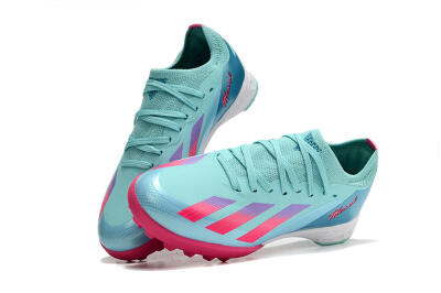 Adidas X Speedportal.1 TF Artificial Turf Soccer Shoes - Jade/Pink/Purple