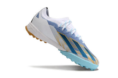 Adidas X Speedportal.1 TF Artificial Turf Soccer Shoes - White/Gold/Blue