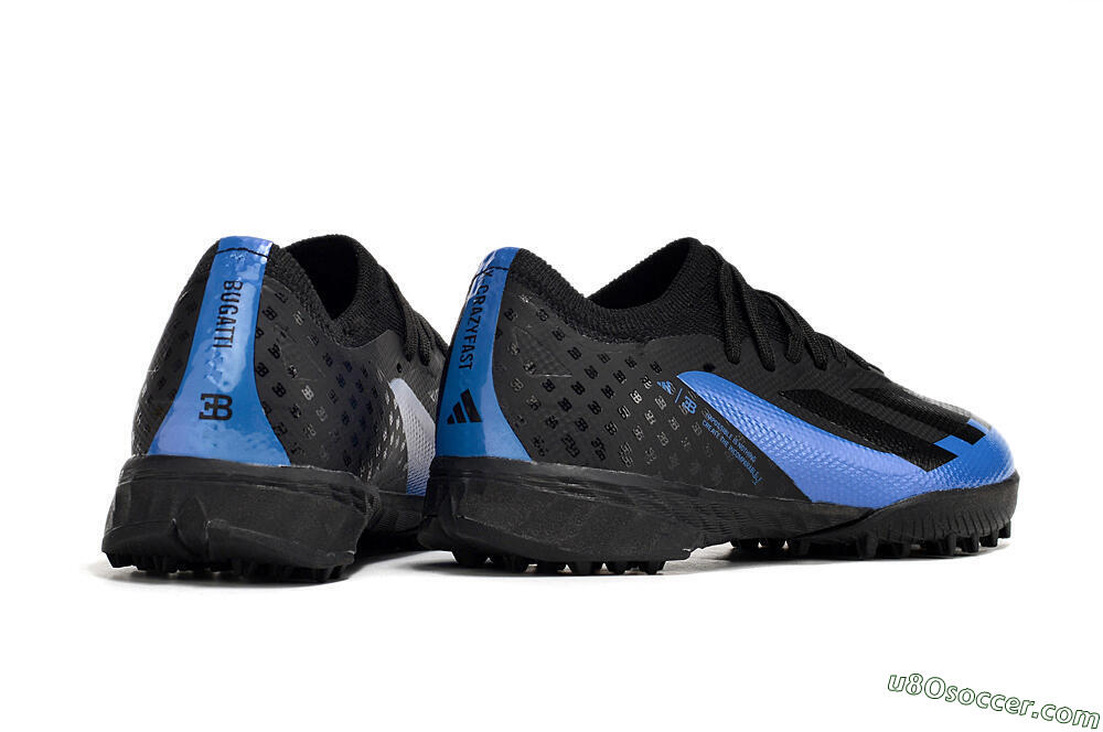 Adidas X Speedportal.1 TF Artificial Turf Soccer Shoes - Black/Blue 7