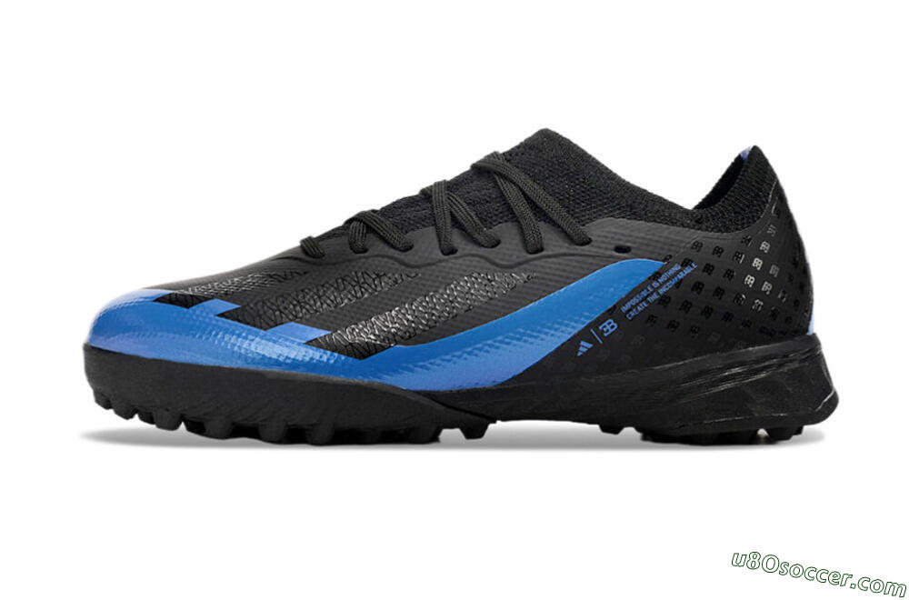 Adidas X Speedportal.1 TF Artificial Turf Soccer Shoes - Black/Blue 2