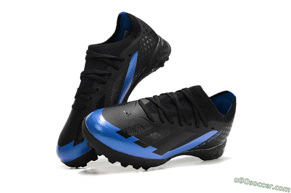 Adidas X Speedportal.1 TF Artificial Turf Soccer Shoes - Black/Blue 3