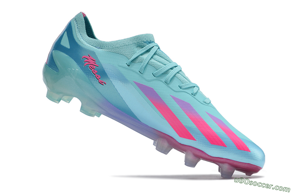 Adidas X Speedportal.1 FG Firm Ground Soccer Cleats - Jade/Pink/Purple 4