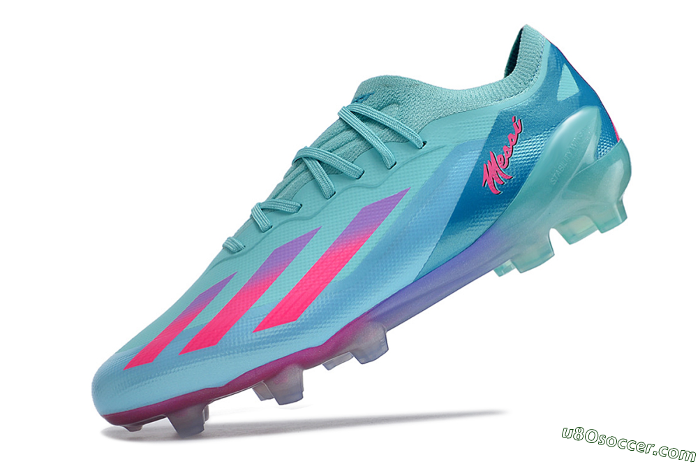 Adidas X Speedportal.1 FG Firm Ground Soccer Cleats - Jade/Pink/Purple 5