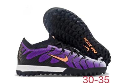 Nike Air Zoom Mercurial Vapor 15 Elite TF Artificial Turf Soccer Shoes - Purple/Black/Orange