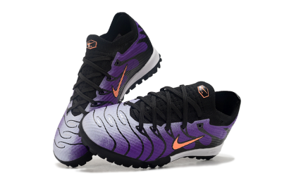 Nike Air Zoom Mercurial Vapor 15 Elite TF Artificial Turf Soccer Shoes - Purple/Black/Orange