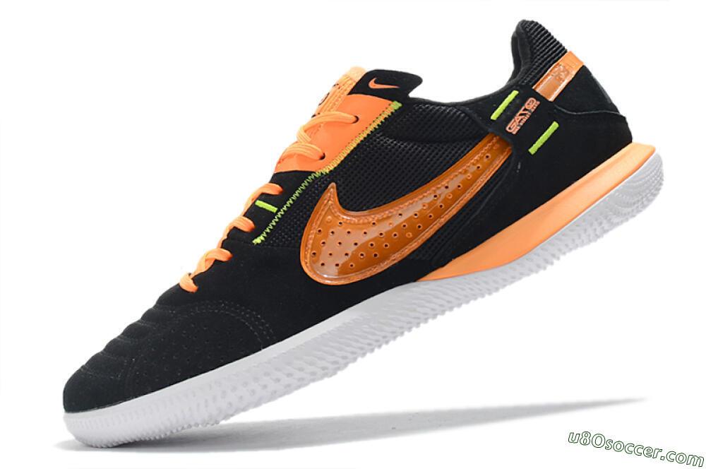 Nike Street Gato IC Indoor & Futsal Soccer Shoes - Black/Orange/White 5
