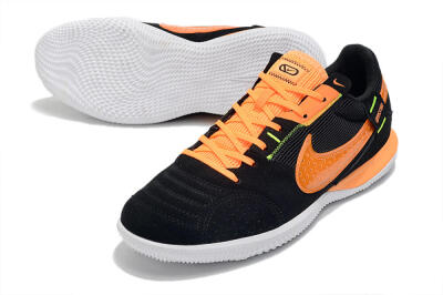 Nike Street Gato IC Indoor & Futsal Soccer Shoes - Black/Orange/White