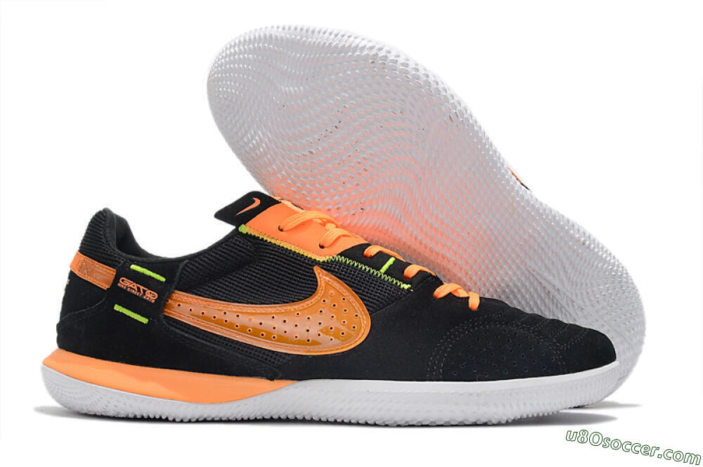 Nike Street Gato IC Indoor & Futsal Soccer Shoes - Black/Orange/White 1
