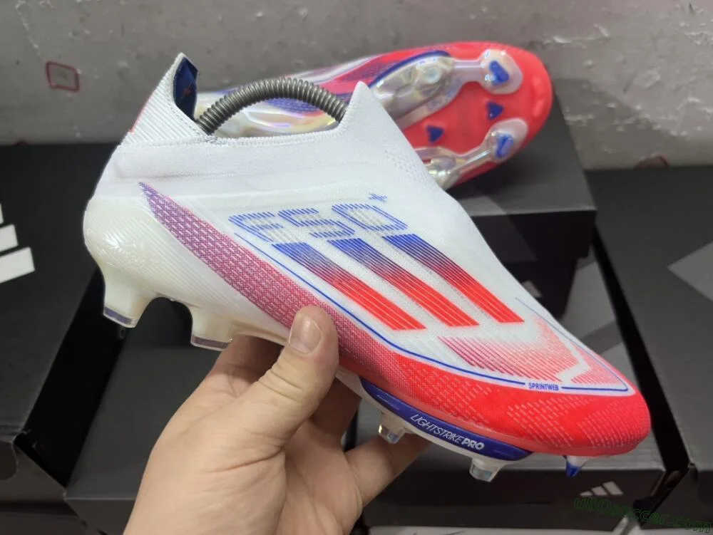 Cheap Adidas F50 Adizero FG Soccer Cleats Red/White/Blue