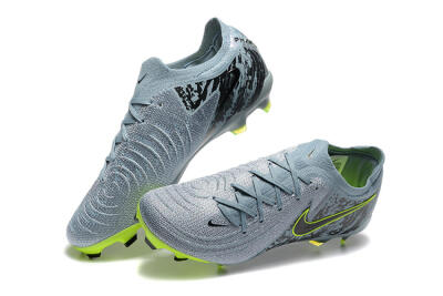 Nike Phantom Luna Elite FG Firm Ground Soccer Cleats - Grey/Yellow/Black