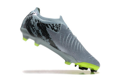Nike Phantom Luna Elite FG Firm Ground Soccer Cleats - Grey/Yellow/Black