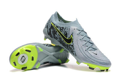 Nike Phantom Luna Elite FG Firm Ground Soccer Cleats - Grey/Yellow/Black
