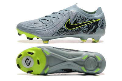 Nike Phantom Luna Elite FG Firm Ground Soccer Cleats - Grey/Yellow/Black
