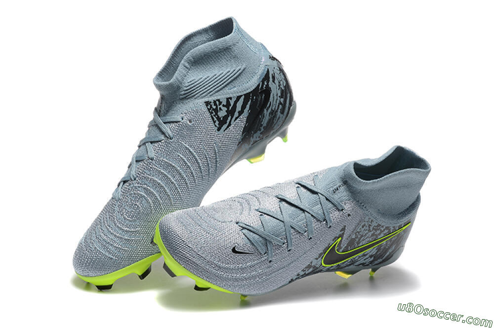 Nike Phantom Luna Elite FG Firm Ground Soccer Cleats - Grey/Yellow/Black 6