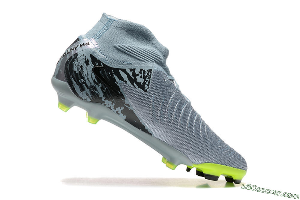 Nike Phantom Luna Elite FG Firm Ground Soccer Cleats - Grey/Yellow/Black 7