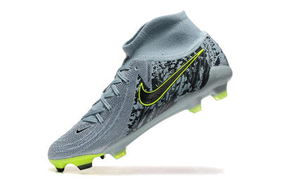 Nike Phantom Luna Elite FG Firm Ground Soccer Cleats - Grey/Yellow/Black