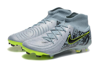 Nike Phantom Luna Elite FG Firm Ground Soccer Cleats - Grey/Yellow/Black