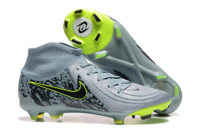Nike Phantom Luna Elite FG Firm Ground Soccer Cleats - Grey/Yellow/Black