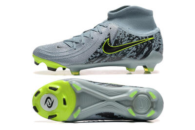Nike Phantom Luna Elite FG Firm Ground Soccer Cleats - Grey/Yellow/Black
