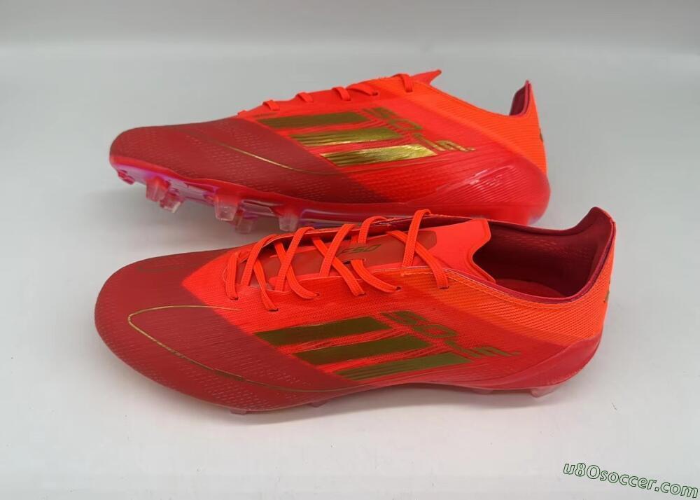 Adidas F50 Elite FG Firm Ground Soccer Cleats - Red/Gold