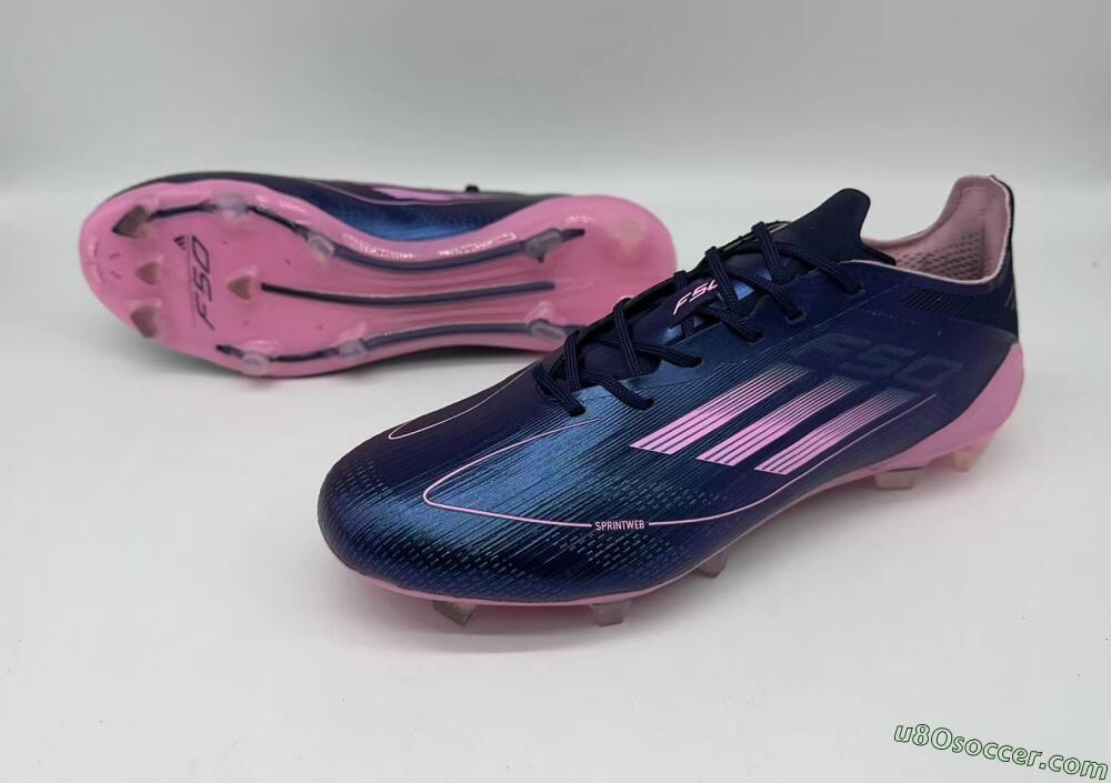 Adidas F50 Elite FG Firm Ground Soccer Cleats - Blue/Pink/Black