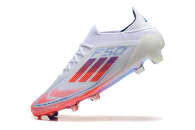 Adidas F50 Elite FG Firm Ground Soccer Cleats - White/Red/Blue