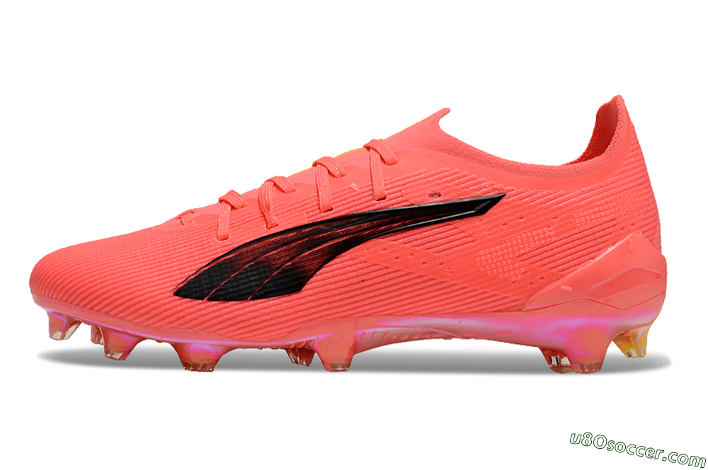 Puma Ultra Ultimate FG Firm Ground Soccer Cleats - Pink/Black/Gold 2