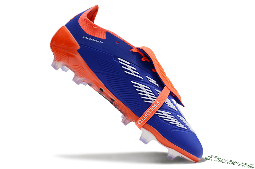 Adidas Predator Elite Foldover Tongue FG Firm Ground Soccer Cleats - Blue/White/Red 4