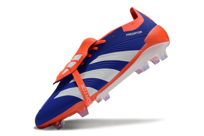 Adidas Predator Elite Foldover Tongue FG Firm Ground Soccer Cleats - Blue/White/Red