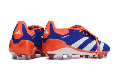 Adidas Predator Elite Foldover Tongue FG Firm Ground Soccer Cleats - Blue/White/Red