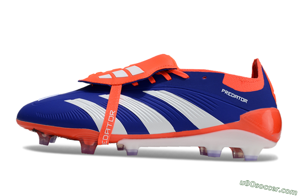 Adidas Predator Elite Foldover Tongue FG Firm Ground Soccer Cleats - Blue/White/Red 2