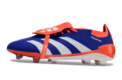 Adidas Predator Elite Foldover Tongue FG Firm Ground Soccer Cleats - Blue/White/Red