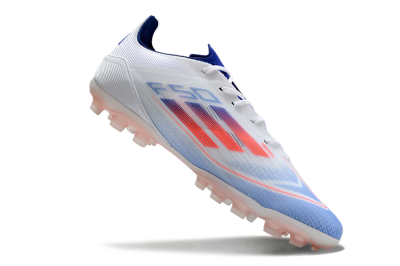 Adidas F50 Elite AG Artificial Grass Soccer Cleats - White/Blue/Red