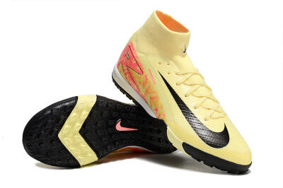 Nike Air Zoom Mercurial Superfly 10 Elite TF Artificial Turf Soccer Shoes - Yellow/Pink/Black