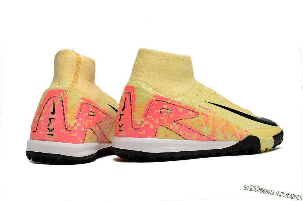 Nike Air Zoom Mercurial Superfly 10 Elite TF Artificial Turf Soccer Shoes - Yellow/Pink/Black 6