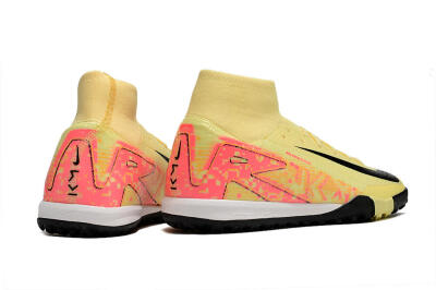 Nike Air Zoom Mercurial Superfly 10 Elite TF Artificial Turf Soccer Shoes - Yellow/Pink/Black