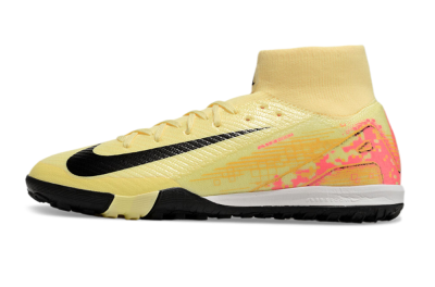 Nike Air Zoom Mercurial Superfly 10 Elite TF Artificial Turf Soccer Shoes - Yellow/Pink/Black