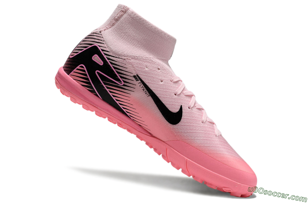 Nike Air Zoom Mercurial Superfly 10 Elite TF Artificial Turf Soccer Shoes - Pink/Black 4