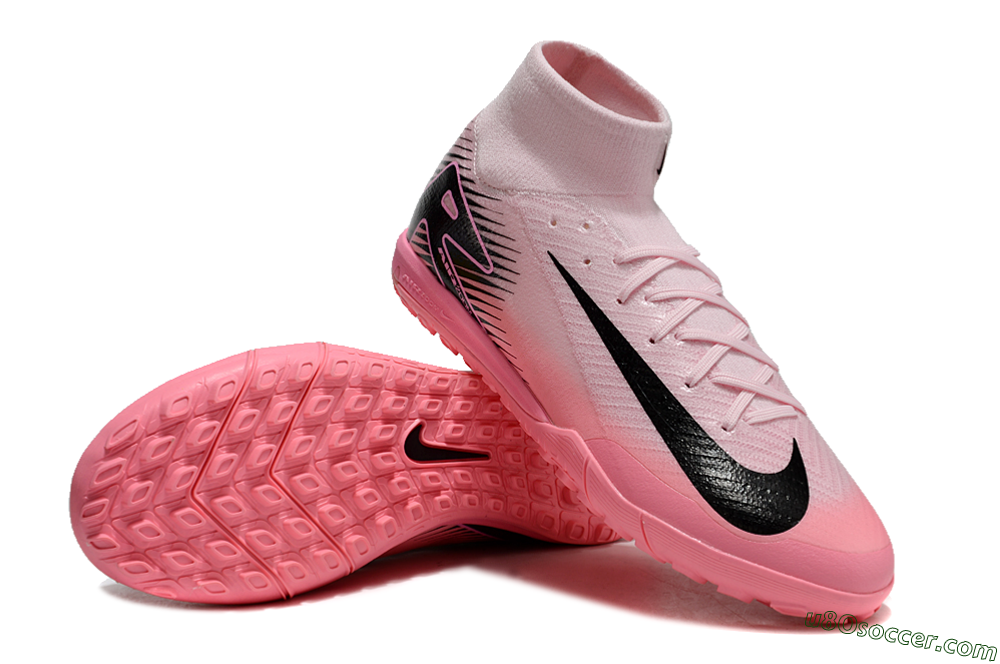 Nike Air Zoom Mercurial Superfly 10 Elite TF Artificial Turf Soccer Shoes - Pink/Black 3